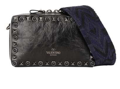 Mini Guitar Rockstud Rolling Bag, front view